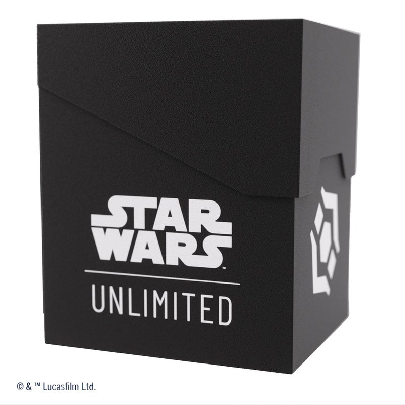 Gamegenic Star Wars Unlimited SOFT CRATE - Full-Color Printed & Officially Licensed Durable Deck Box, Holds 60 Double-Sleeved Cards, Perfect for TCGs and LCGs, Black/White Design, Made - Image 3